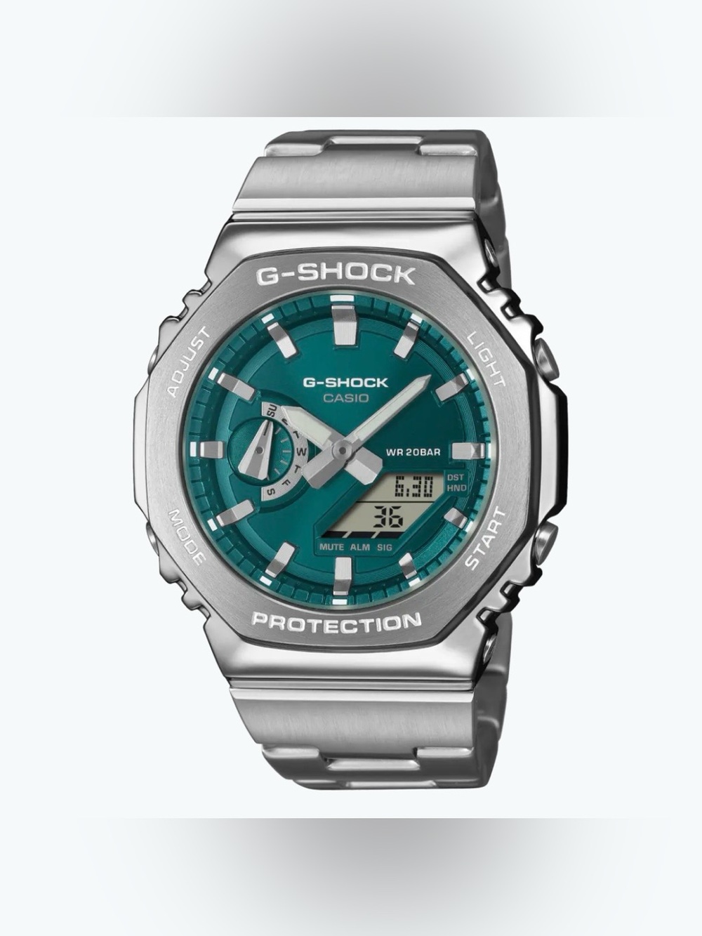 Casio G-Shock GM2110D-3A1 Analog/Digital Watch (Green/Silver)